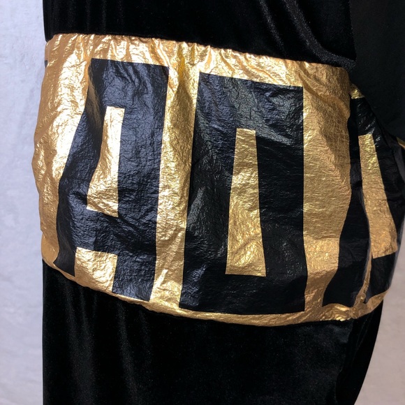 Adidas Velvet Foil Sweat Tee Mock Neck Size S - Picture 8 of 8